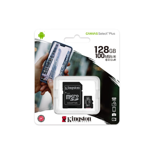 Memoria Micro Sd Kingston Sdcs/128gb Canvas Select Plus